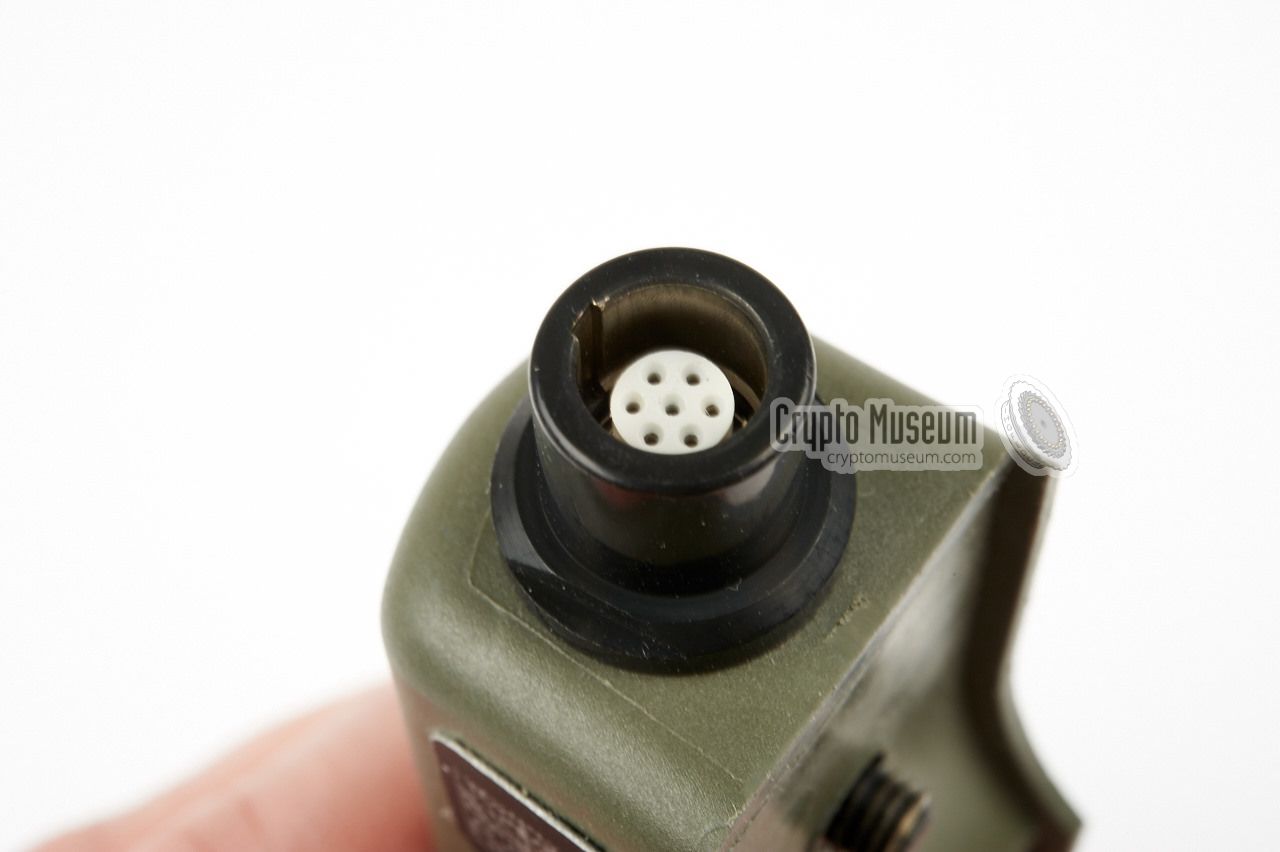 Data socket at the bottom of the single PTT switch pack