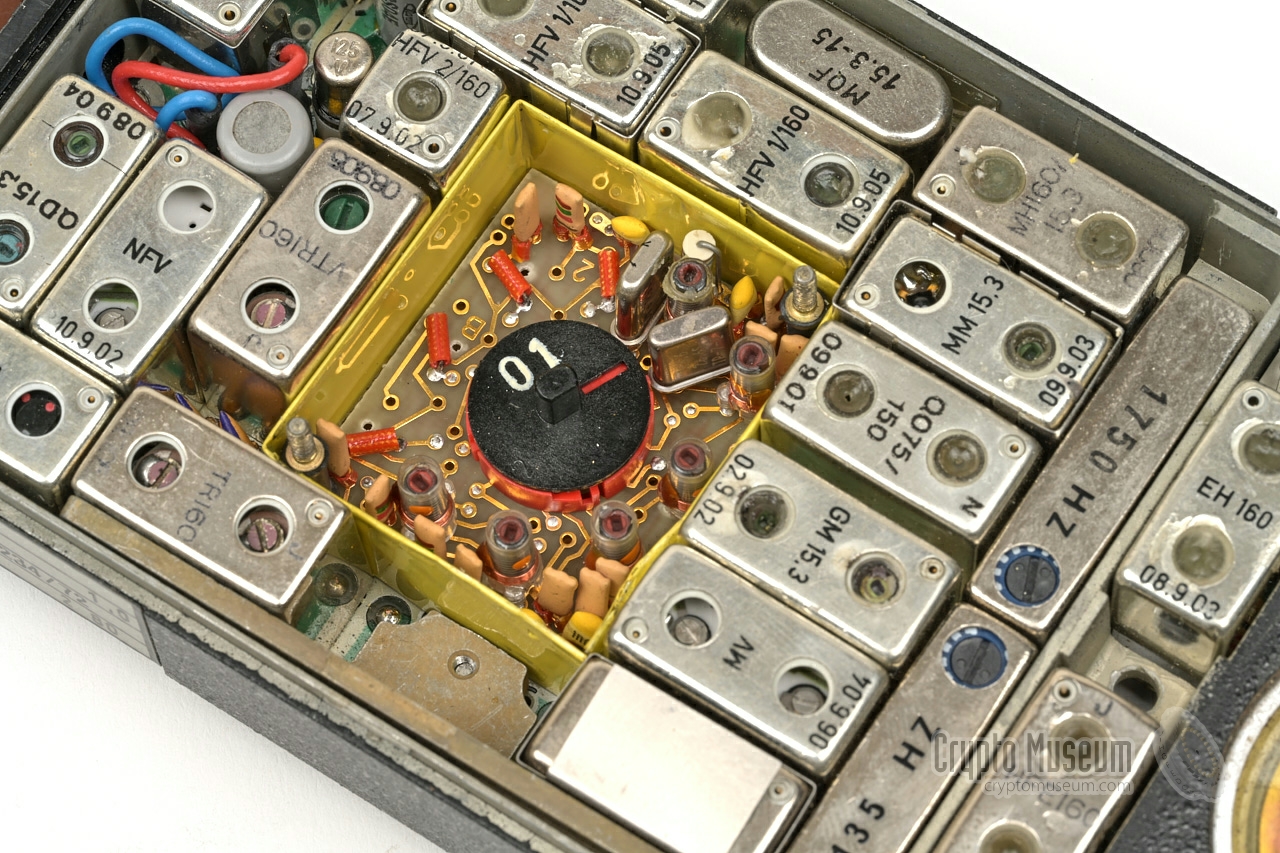 Inside the crystal compartment