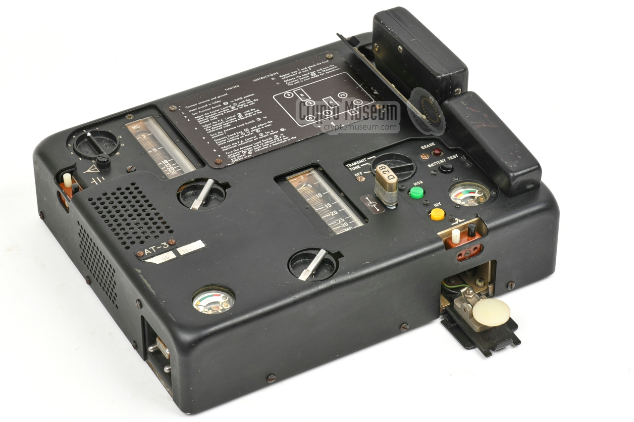AT-3 transmitter with CA-3 tape cartridge and internal morse key