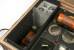 Close-up of the spares box