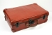 Red/brown leather case with 3 locks