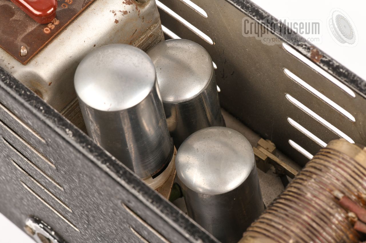 Three crystals (fitted in the valve sockets)