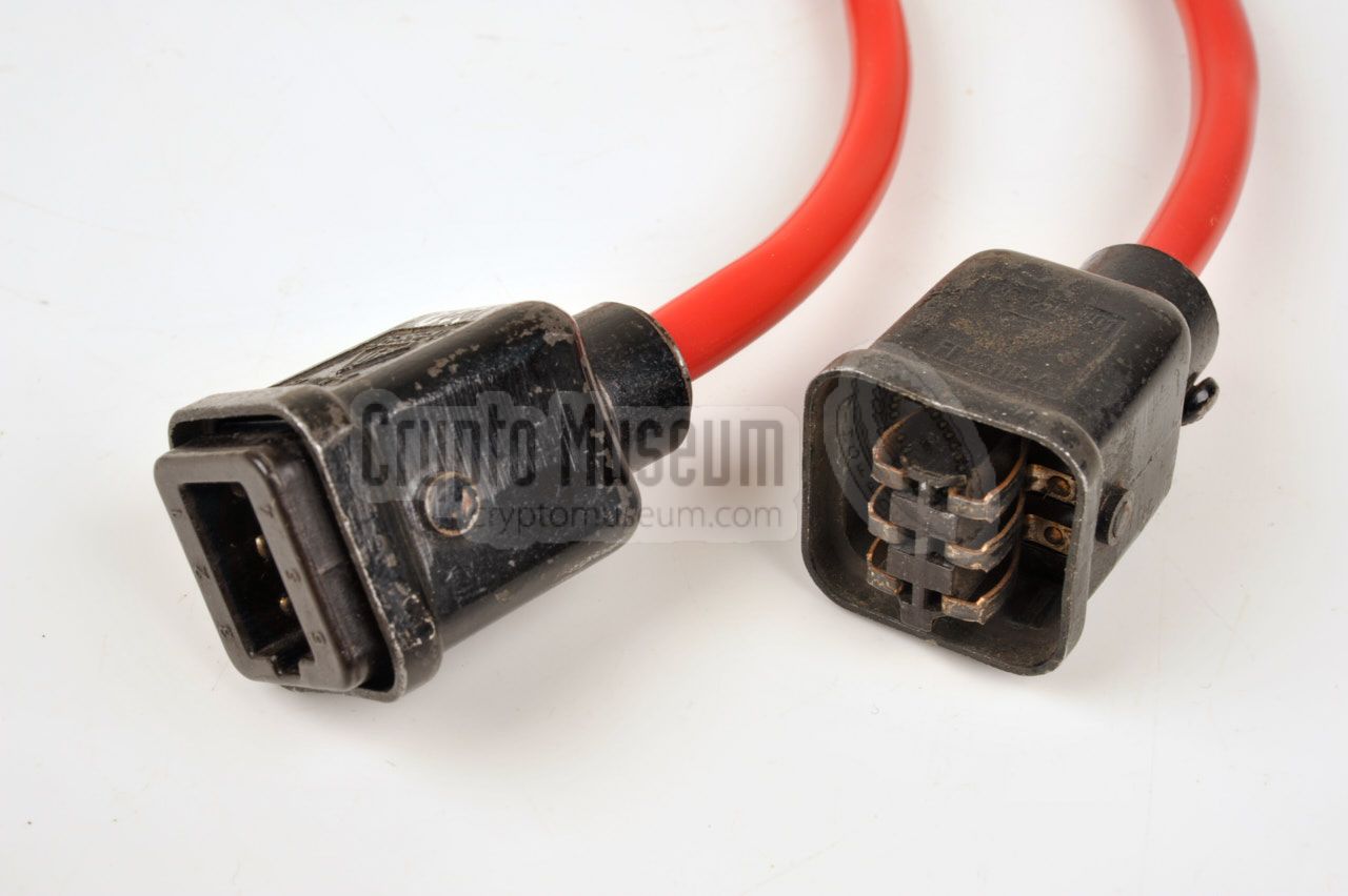 Close-up of the power connectors