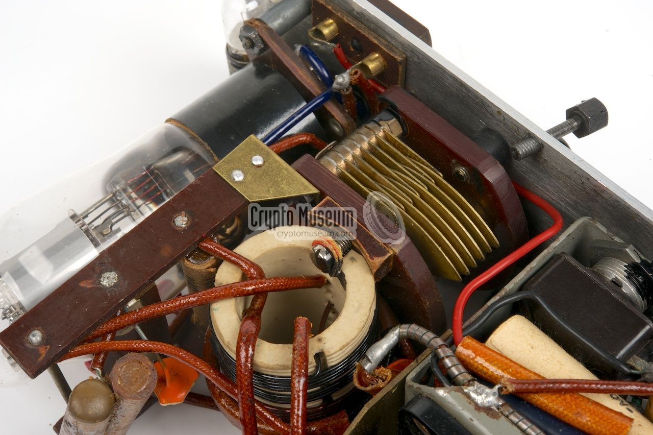 Close-up of the transmitter coil