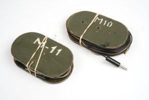 Two antenna wires on a spool