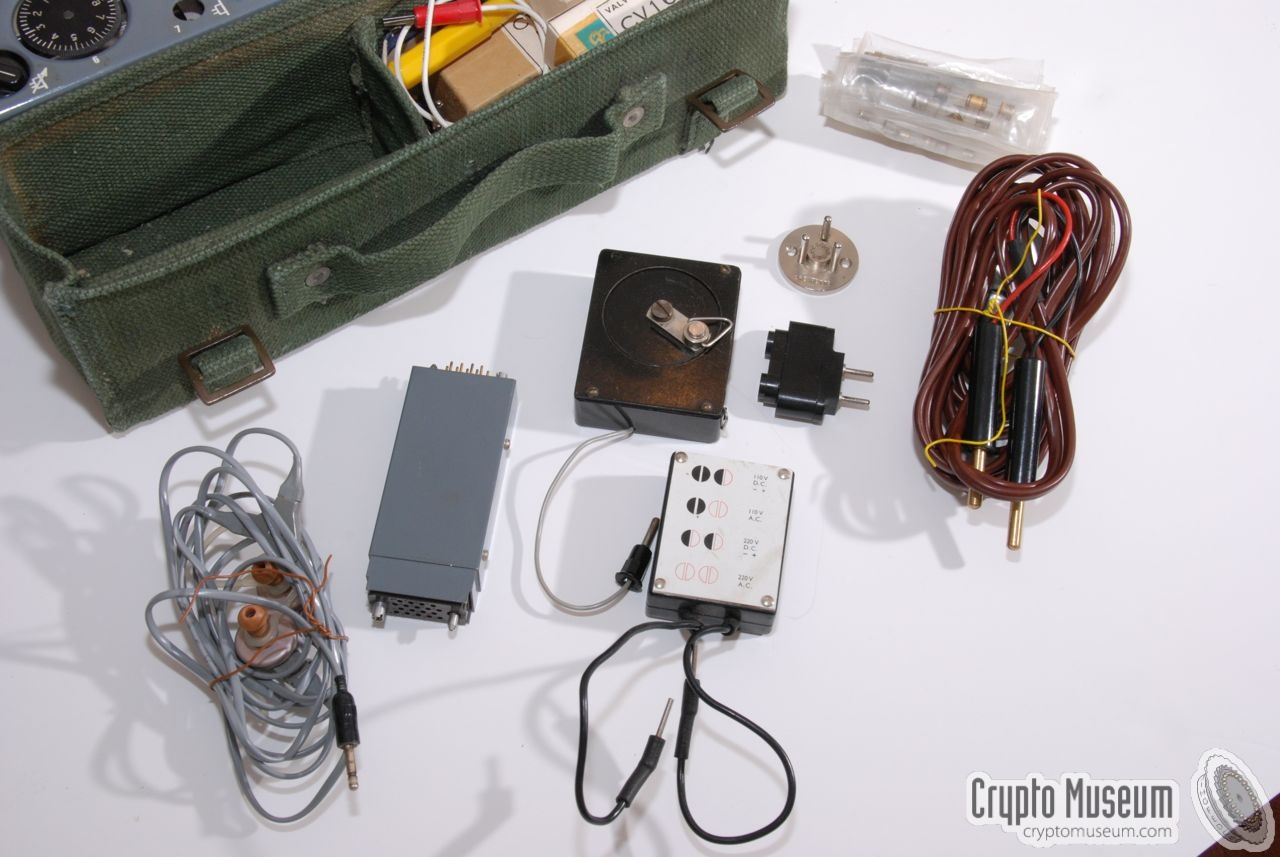 Some of the accessories supplied with the MK.123