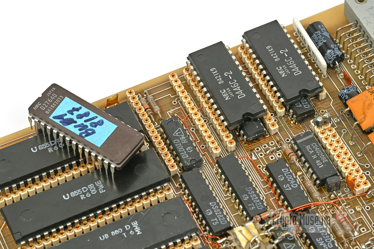 ICs hidden under the SRAMs and EPROM