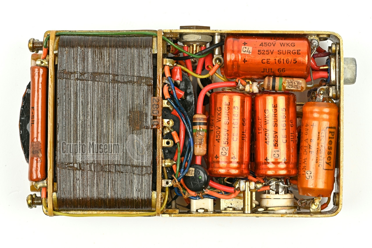 PD3 power supply unit (later version) interior - top view