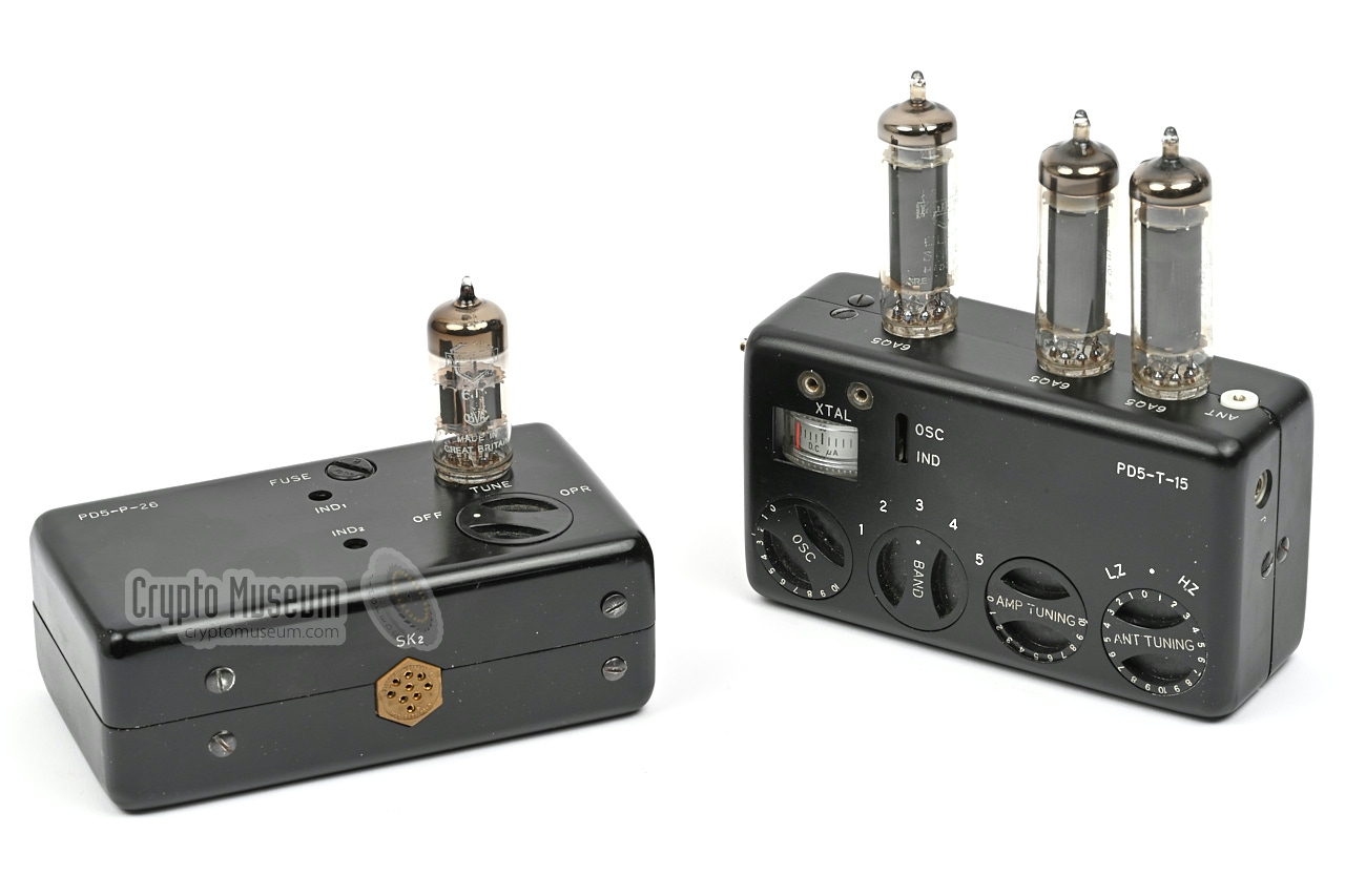 PD5 power supply (left) and transmitter (right)