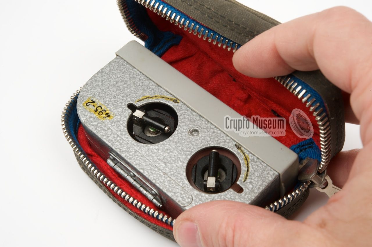 Taking the cassette from the zipper bag