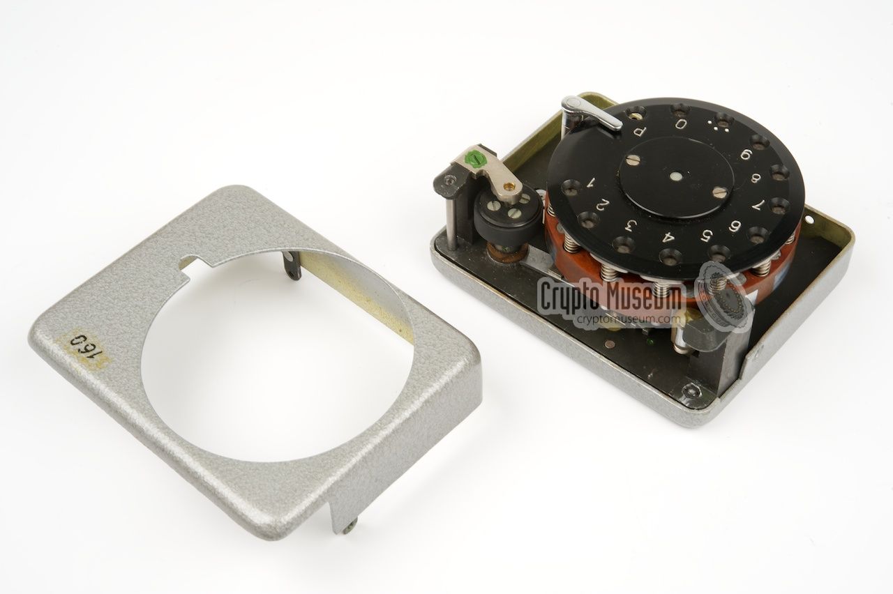 Upper case shell removed from the encoder