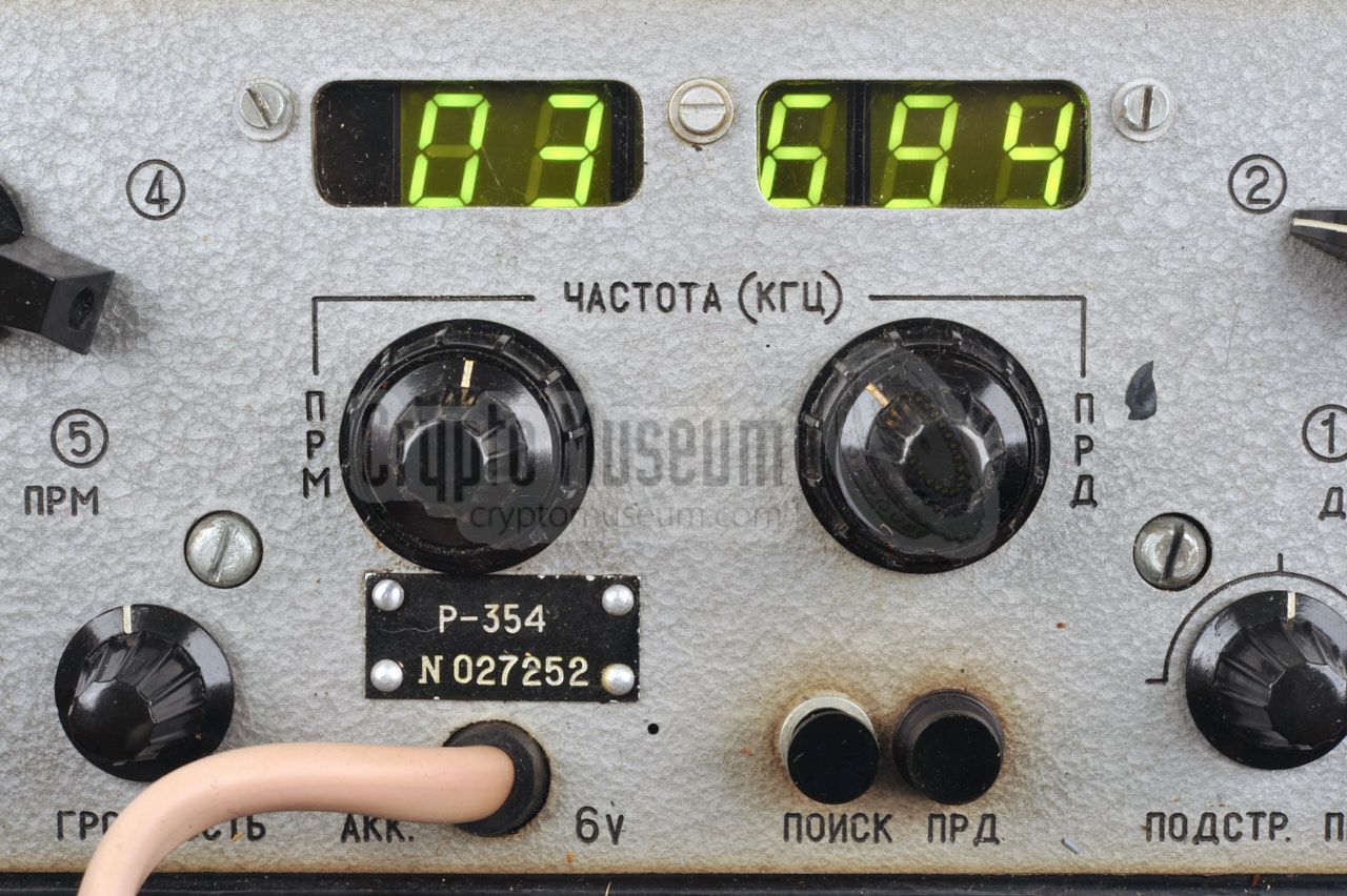 Close-up of the TX frequency