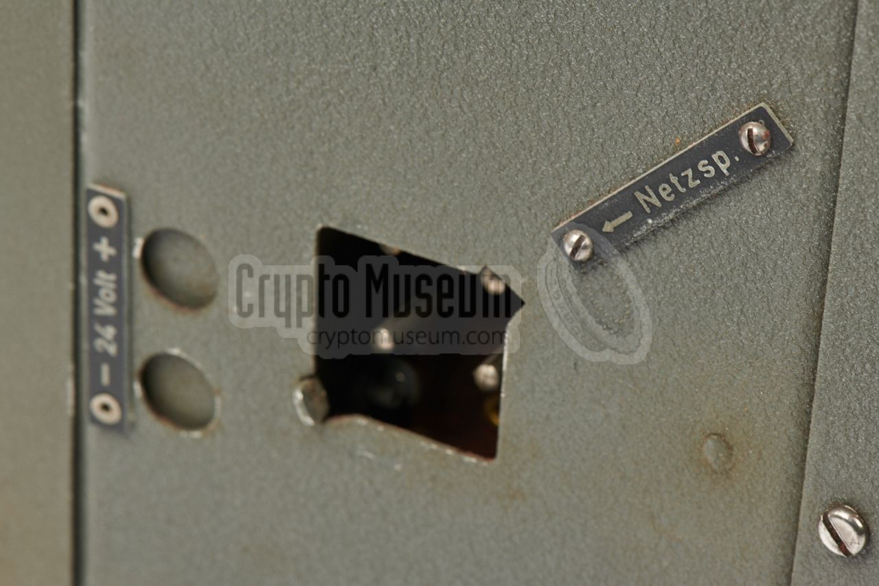 Mains power socket open