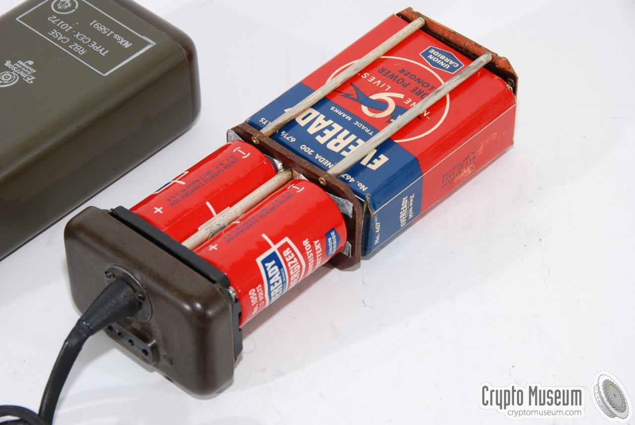 Interior of the battery case