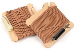 Antenna wires on cardboard