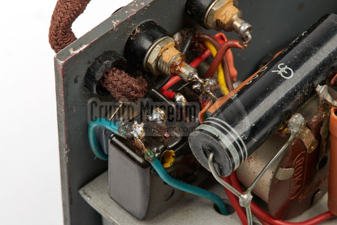  Close-up of the refitted power switch