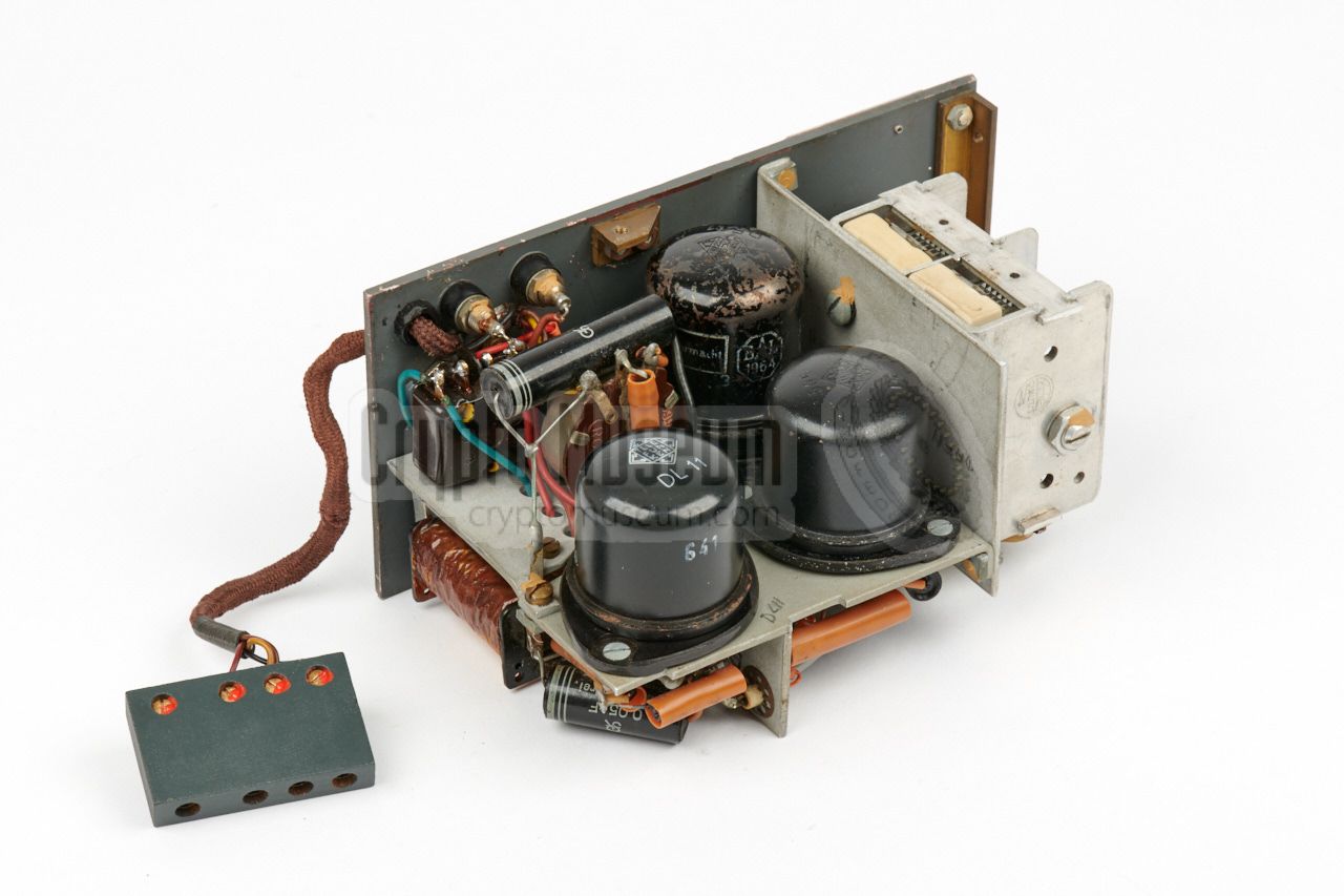 Bottom view showing the three metal valves