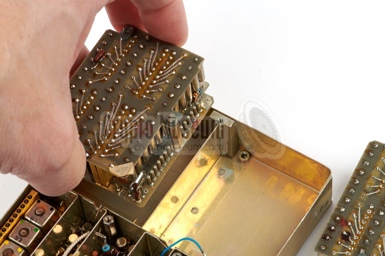 Installing the leftmost crystal bank