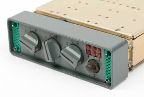 Front panel with repaired knob